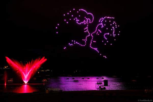 Seefest Fête du Lac mit Drohnenshow in Annecy/Frankreich 2023
