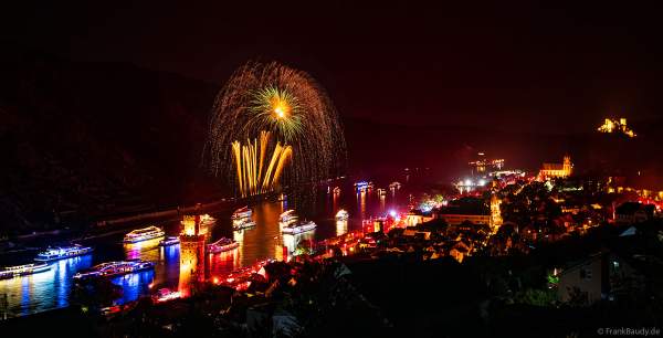 Rhein in Flammen in Oberwesel 2023 mit dem Feuerwerk SYMPHONIOUS