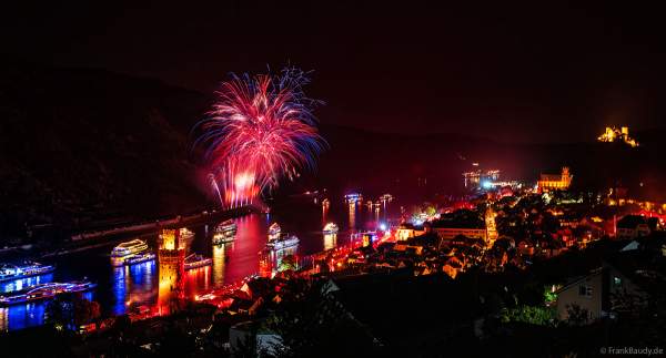 Rhein in Flammen in Oberwesel 2023 mit dem Feuerwerk SYMPHONIOUS