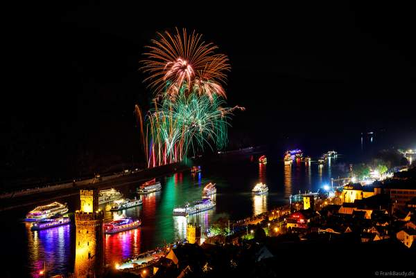 Rhein in Flammen in Oberwesel 2023 mit dem Feuerwerk SYMPHONIOUS