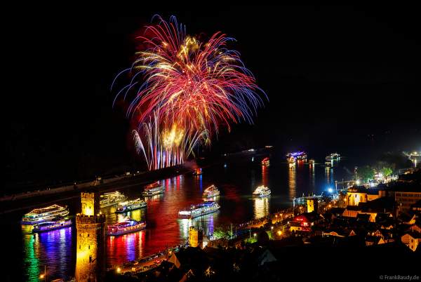 Rhein in Flammen in Oberwesel 2023 mit dem Feuerwerk SYMPHONIOUS
