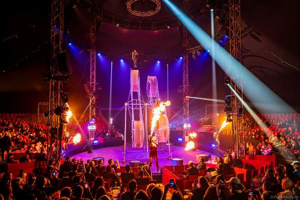Todesrad-Action im The Traumatica Circus: APOCALYPSE - beim Festival of Fear 2023, Horror-Event an Halloween im Europa-Park Erlebnis-Resort in Rust
