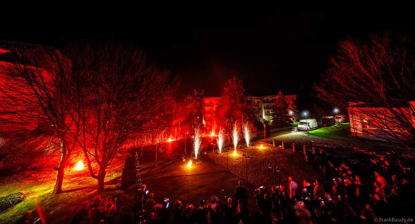 Pyro- und Feuerwerksshow von Rainer Apel Feuerwerk in Zusammenarbeit mit Pyrotechnik im Quadrat auf der Pyro Technology Conference 2024