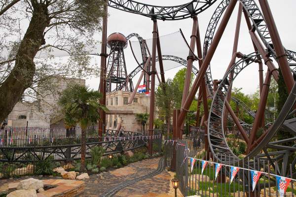 Das Gelände der neuen Achterbahn VOLTRON NEVERA POWERED BY RIMAC im Europa-Park