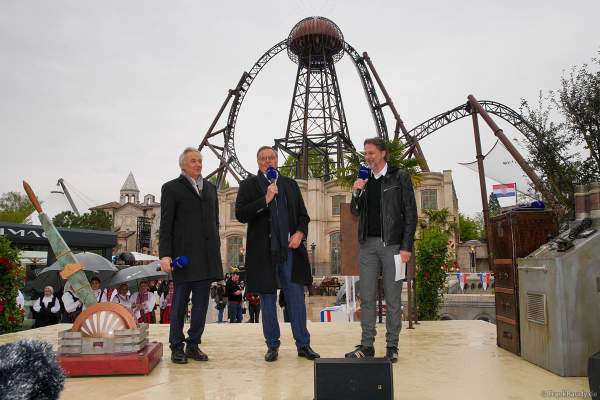 Pressekonferenz zur Vorstellung der neuen Achterbahn VOLTRON NEVERA POWERED BY RIMAC im Europa-Park