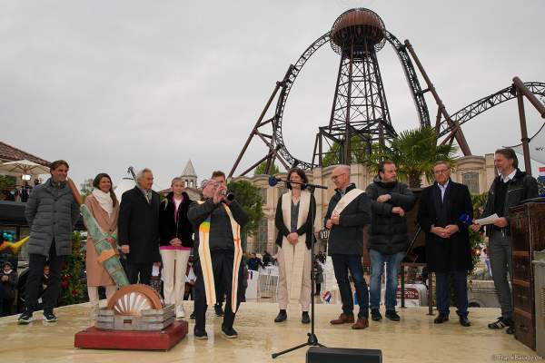 Segnung und Zeremonie der neuen Achterbahn VOLTRON NEVERA POWERED BY RIMAC im Europa-Park