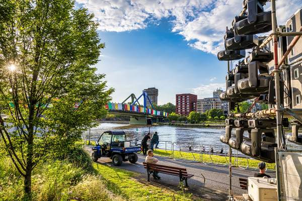Lichttechnik für die Eröffnungsveranstaltung der Fußball EM 2024 in Frankfurt
