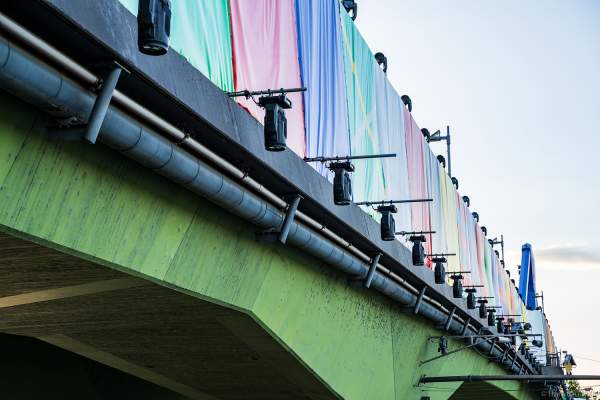 Lichttechnik für die Eröffnungsveranstaltung der Fußball EM 2024 in Frankfurt