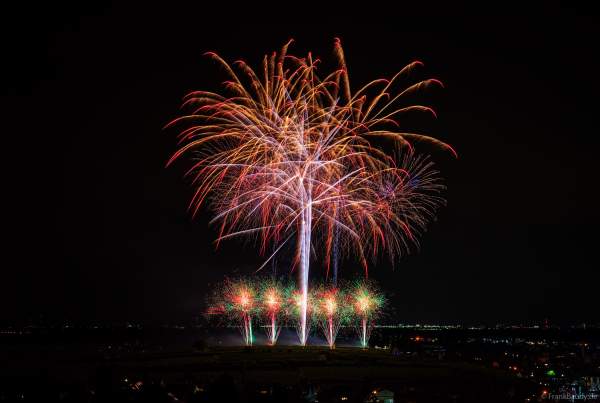 Feuerwerk beim Dürkheimer Wurstmarkt 2024 in Bad Dürkheim an der Deutschen Weinstraße