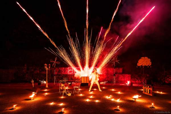 Feuershow mit Feuerwerk beim Mitarbeiterfest von Beisel Pyrotechnik von JANOSCH BÄR - AKindofFire