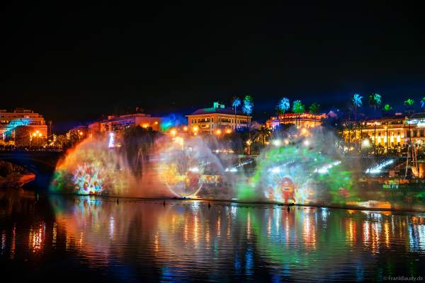 Die Weihnachtsshow NAVIGALIA in Sevilla beeindruckt mit einer gigantischen Wasser-, Licht- und Lasershow und begeistert Hunderttausende Besucher