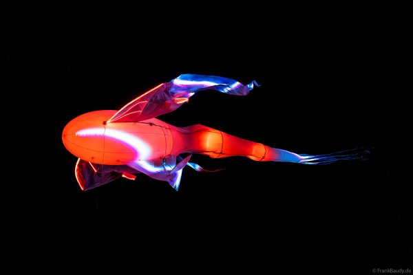 Imaginäre leuchtende Vögel, die Luminéoles, sorgten bei Fête du lac d’Annecy 2025 für magische Momente