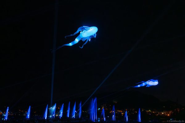 Imaginäre leuchtende Wesen, die Luminéoles, sorgten bei Fête du lac d’Annecy 2025 für magische Momente