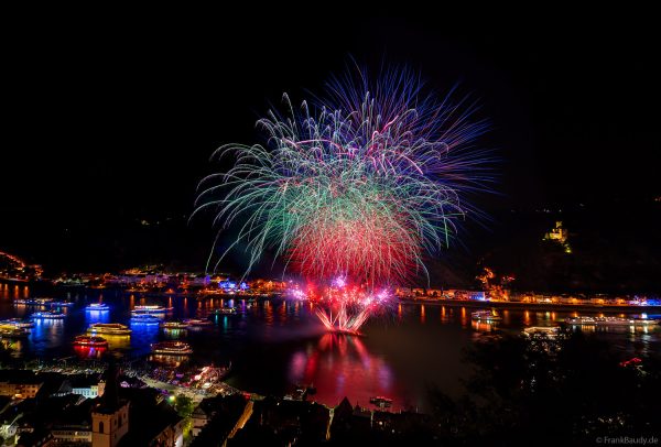 Rhein in Flammen 2025 in Sankt Goar – Feuerwerk auf dem Rhein zum 145-jährigen Jubiläum