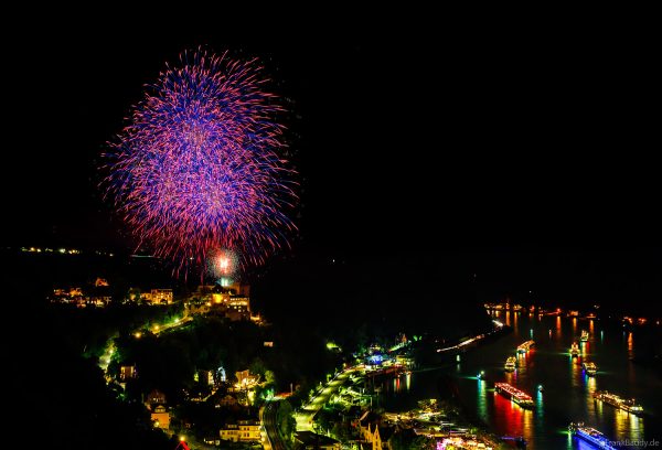 Feuerwerksspektakel bei Rhein in Flammen Sankt Goar 2025 – Burg Rheinfels leuchtet zum Jubiläum