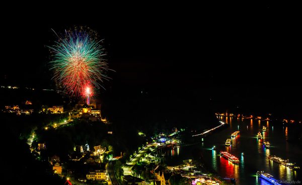 Feuerwerksspektakel bei Rhein in Flammen Sankt Goar 2025 – Burg Rheinfels leuchtet zum Jubiläum