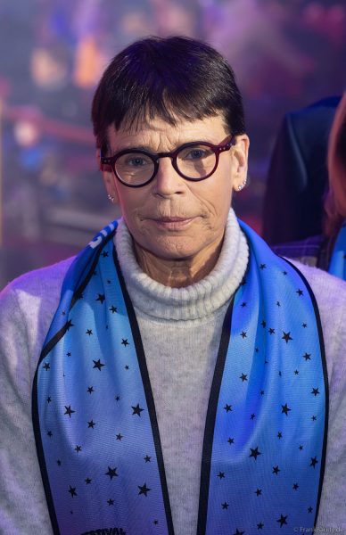 I.D Prinzessin Stéphanie von Monaco mit dem Schal des Europa-Park