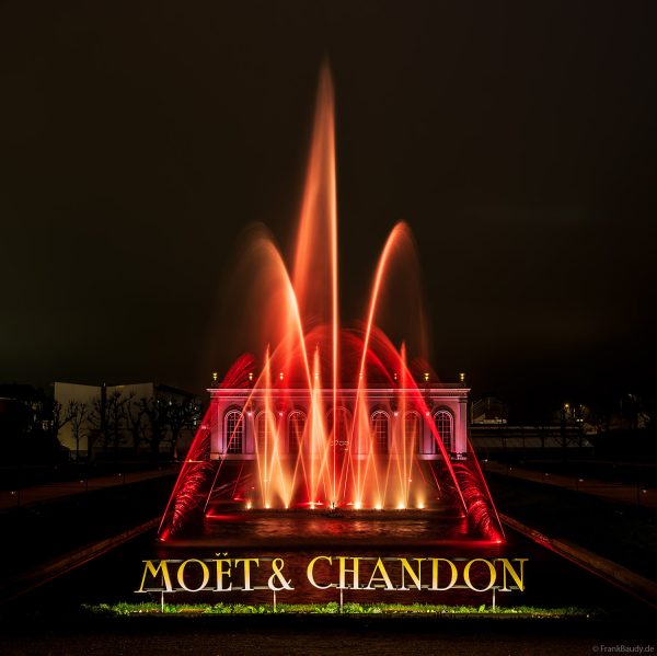 Wassershow Symphonie Des Eaux bei Moët & Chandon in Épernay