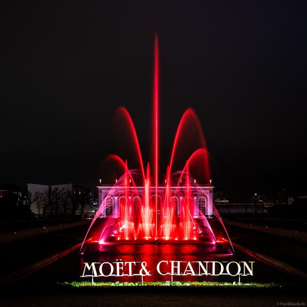 Gärten der Orangerie während der Habits de Lumière