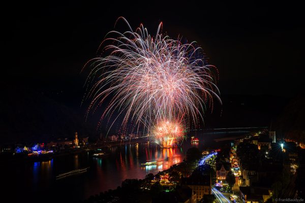 Rhein in Flammen 2026 mit tollem Feuerwerk in St. Goar und St. Goarshausen