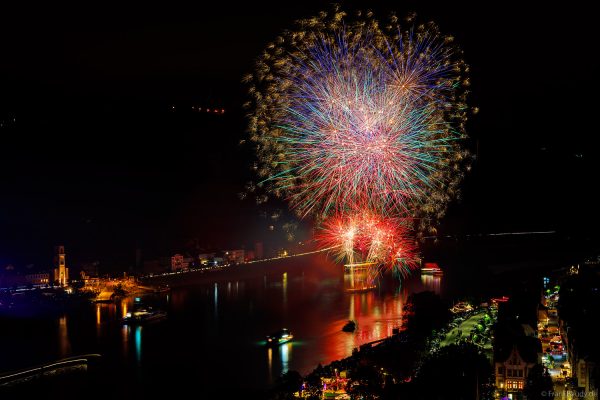 Rhein in Flammen 2026 mit tollem Feuerwerk in St. Goar und St. Goarshausen