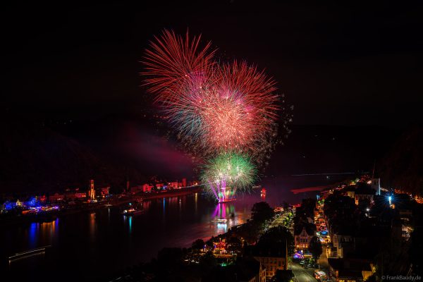 Rhein in Flammen 2026 mit tollem Feuerwerk in St. Goar und St. Goarshausen