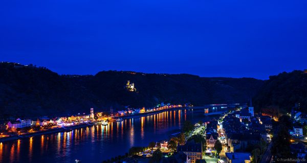 St. Goar und St. Goarshausen zur blauen Stunde