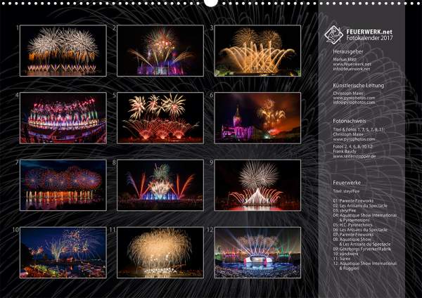 Feuerwerk-Fotokalender 2017 Index 14
