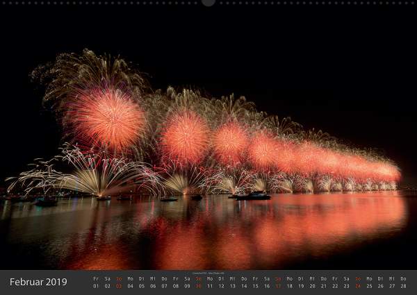 Feuerwerk Fotokalender 2019 - Februar