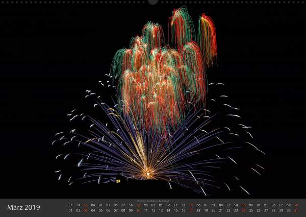 Feuerwerk Fotokalender 2019 - Maerz