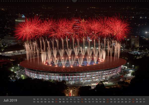 Feuerwerk Fotokalender 2019 - Juli