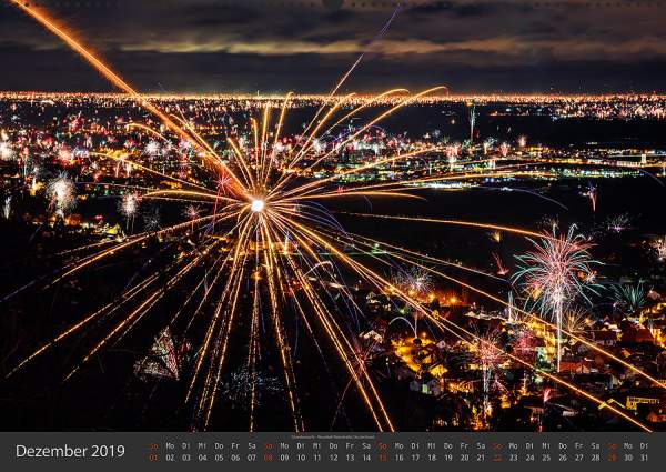 Feuerwerk Fotokalender 2019 - Dezember