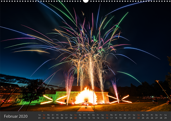 Feuerwerk Fotokalender 2020 - Februar