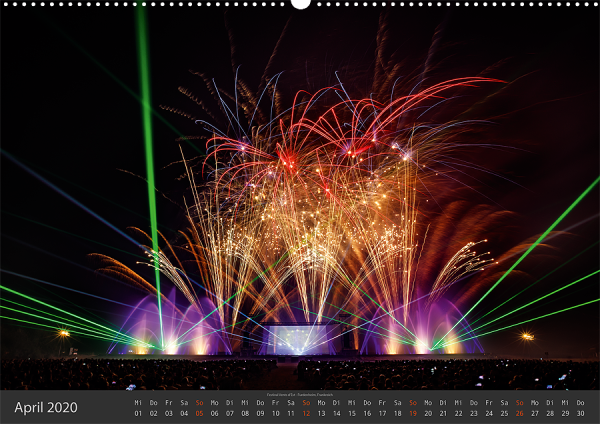 Feuerwerk Fotokalender 2020 - April