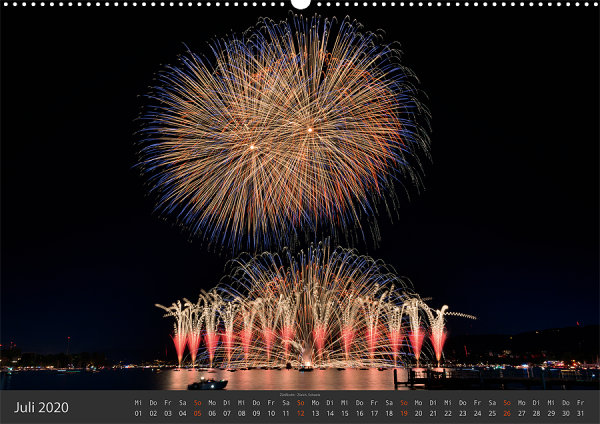 Feuerwerk Fotokalender 2020 - Juli