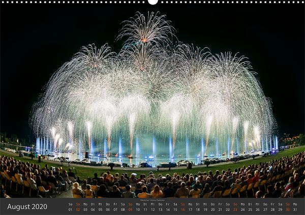 Feuerwerk Fotokalender 2020 - August