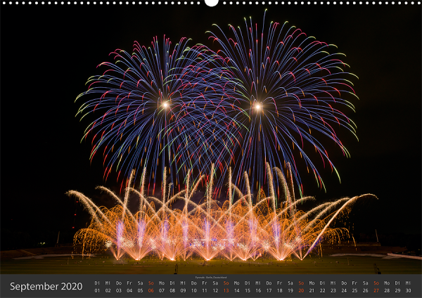Feuerwerk Fotokalender 2020 - September
